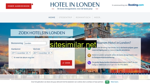 hotelinlonden.nl alternative sites