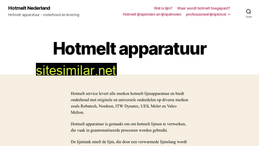 hotmelt-nederland.nl alternative sites