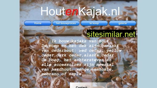 houtenkajak.nl alternative sites