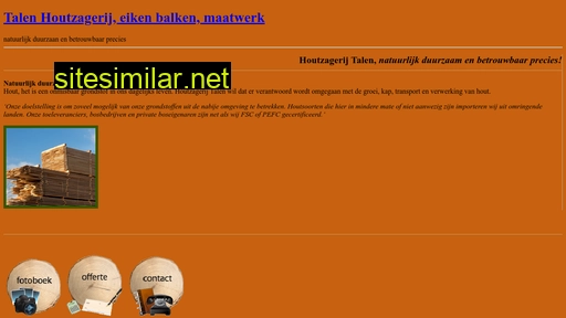 houtzagerijtalen.nl alternative sites