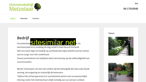 hoveniersbedrijfmetzelaar.nl alternative sites