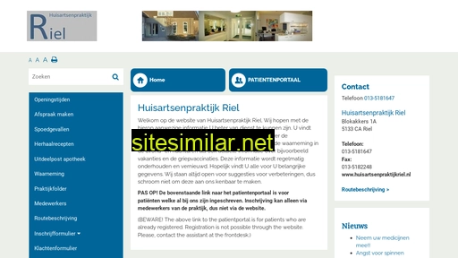 huisartsenpraktijkriel.praktijkinfo.nl alternative sites