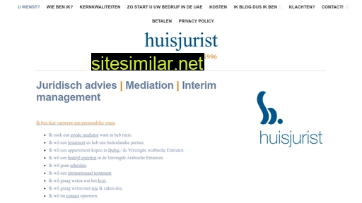 huisjurist.nl alternative sites