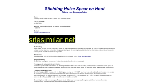 huizespaarenhout.nl alternative sites