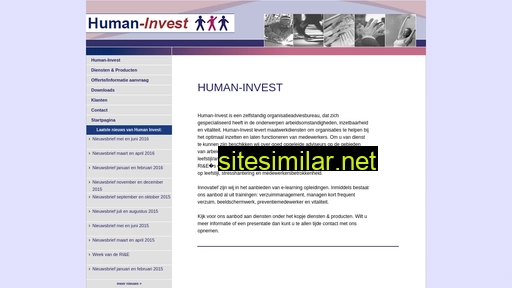 Human-invest similar sites