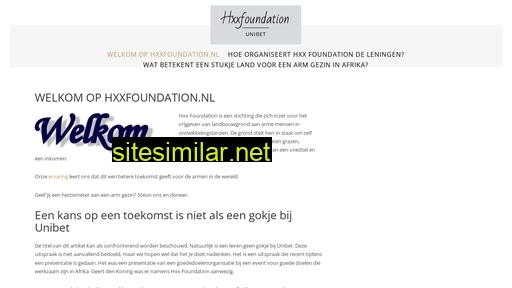 hxxfoundation.nl alternative sites