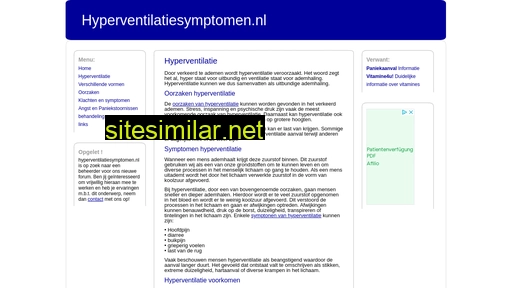 hyperventilatiesymptomen.nl alternative sites