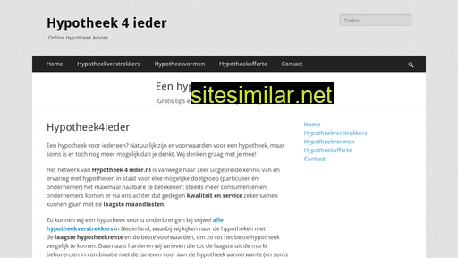 hypotheek4ieder.nl alternative sites