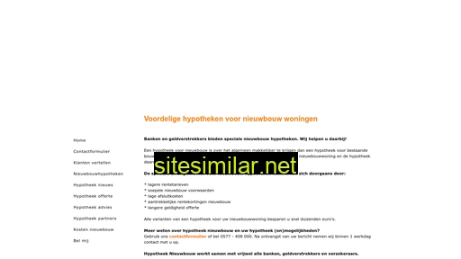 hypotheeknieuwbouw.nl alternative sites