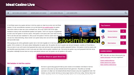 idealcasinolive.nl alternative sites