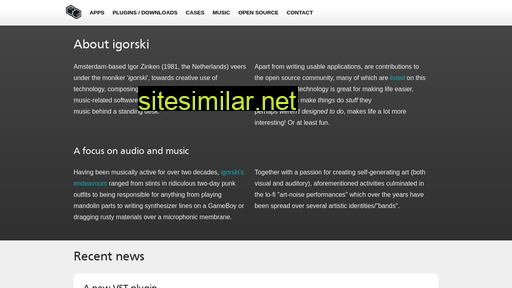 igorski.nl alternative sites