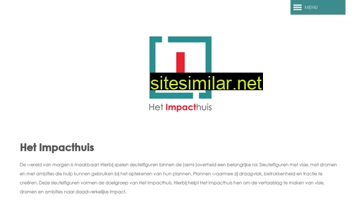 impacthuis.nl alternative sites