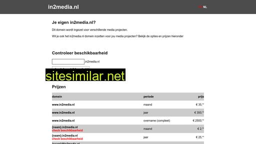 in2media.nl alternative sites
