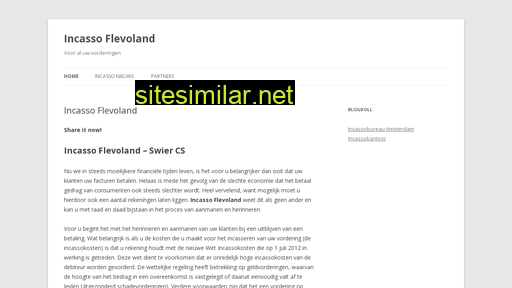 incassoflevoland.nl alternative sites