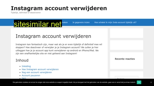 instagramaccountverwijderen.nl alternative sites