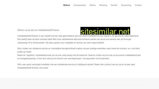 installatiebedrijfdriezen.nl alternative sites