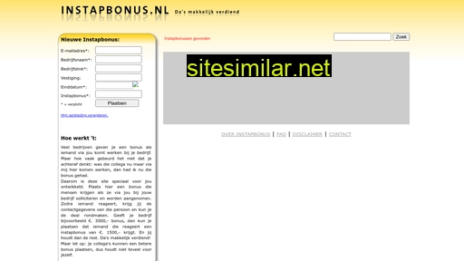 instapbonus.nl alternative sites