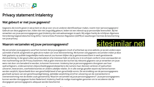 intalentcy-privacy.nl alternative sites