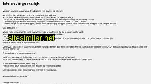 internetisgevaarlijk.nl alternative sites