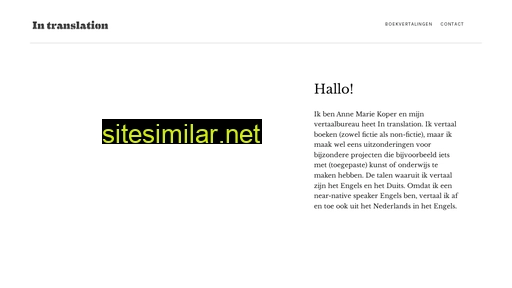 intranslation.nl alternative sites