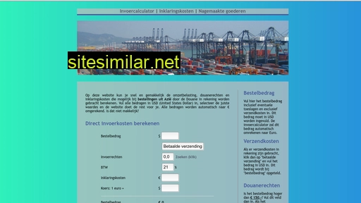 invoerkosten.nl alternative sites