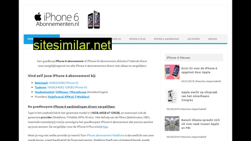 iphone6abonnementen.nl alternative sites