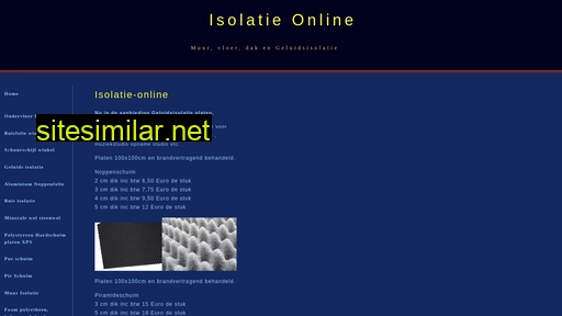 isolatie-online.nl alternative sites