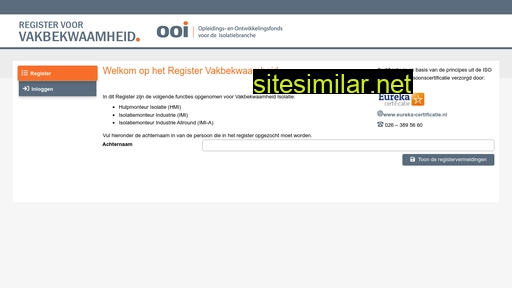 isolatie-register.nl alternative sites