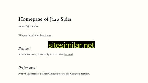 jaapspies.nl alternative sites