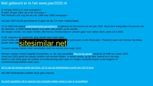 jaar2020.nl alternative sites
