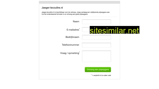 jaeger-lecoultre.nl alternative sites