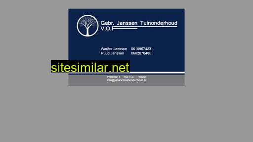 janssentuinonderhoud.nl alternative sites