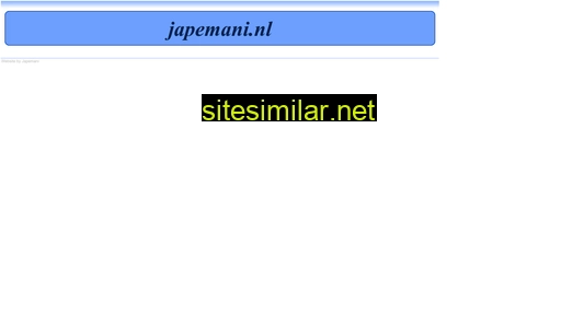 japemani.nl alternative sites