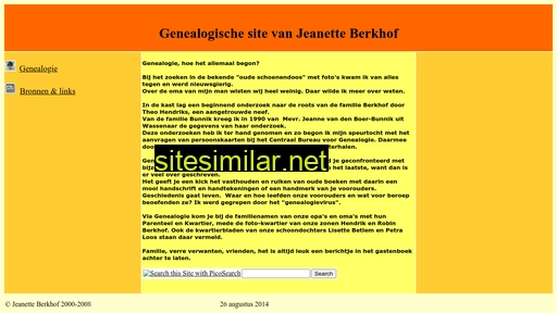 Jeanetteberkhof similar sites