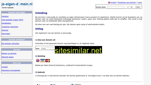 je-eigen-domein.nl alternative sites