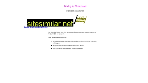 jiddisjinnederland.nl alternative sites