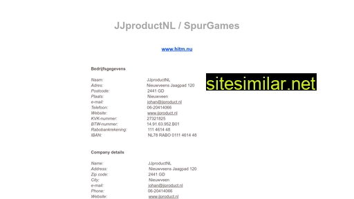 jjproduct.nl alternative sites