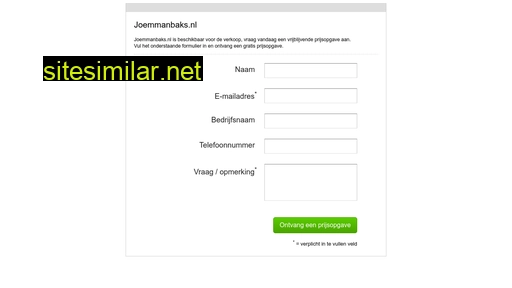 joemmanbaks.nl alternative sites