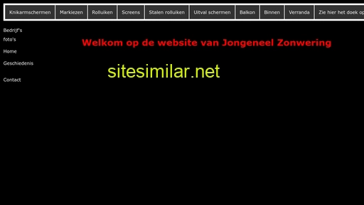 jongeneelzonwering.nl alternative sites