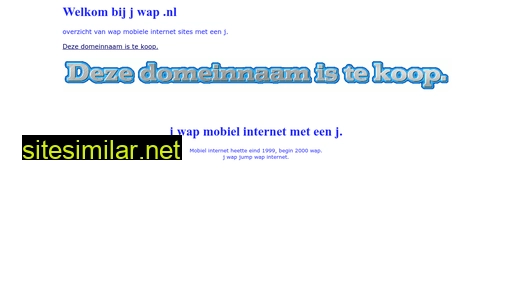 jwap.nl alternative sites