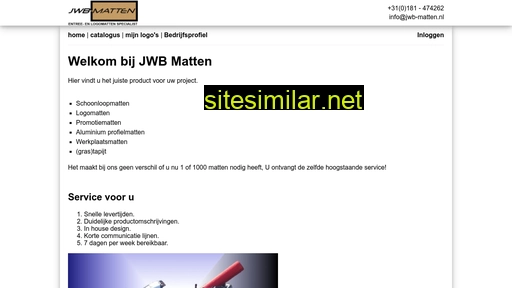 Jwb-matten similar sites