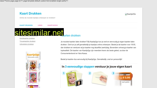 kaartdrukken.nl alternative sites