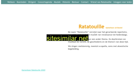 kamerkoorratatouille.nl alternative sites