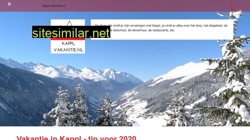 kappl-vakantie.nl alternative sites