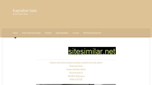 kapsalonsam.nl alternative sites