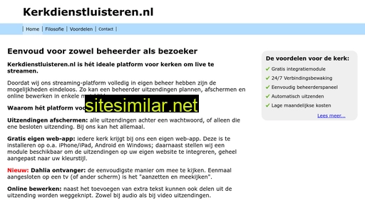 kerkdienstluisteren.nl alternative sites