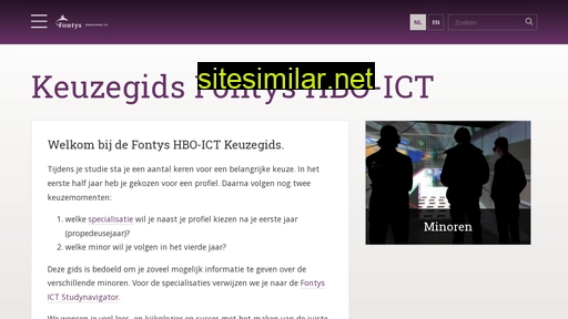 keuzegidsfontysict.nl alternative sites