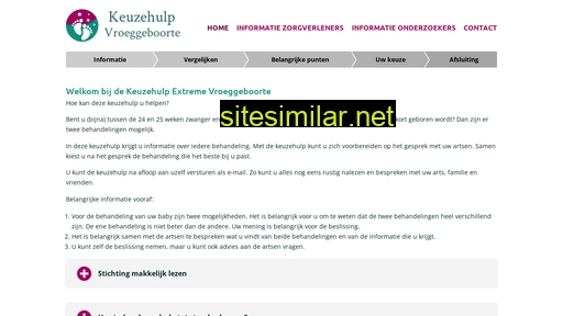 keuzehulpvroeggeboorte.nl alternative sites