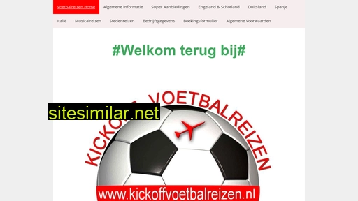 kickoffvoetbalreizen.nl alternative sites