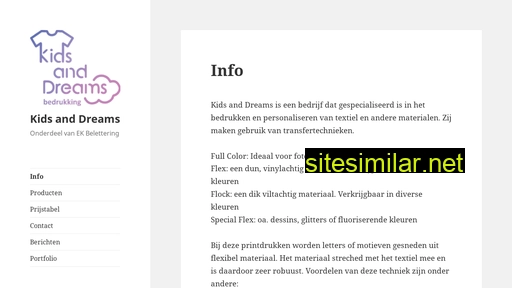 kidsanddreams.nl alternative sites